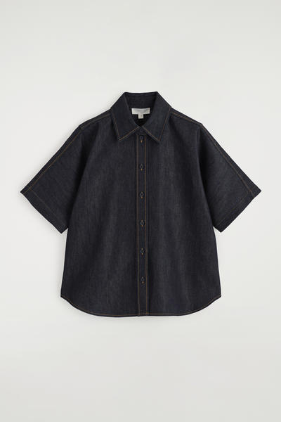 Boxy denim shirt